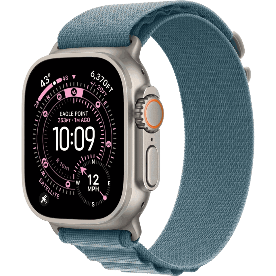 Apple Watch Ultra 3 Natural Alpine Loop Light Blue